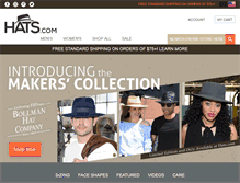 Tablet Screenshot of hats.com